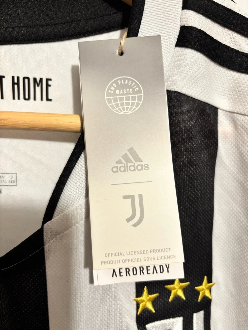 Adidas Juventus Men's Black & White Striped Jersey - Jeep 4x4